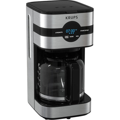 10-Cup Digital Coffee Maker, Black Stainless Steel, Programmable Brewing, Auto Pause & Serve