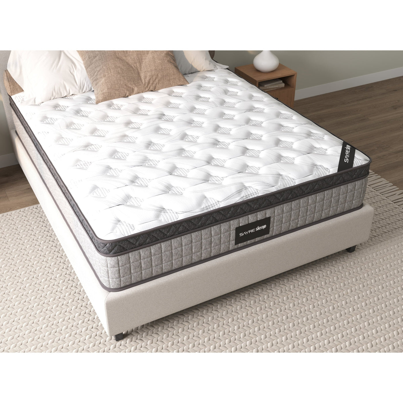 Assembled in USA - 10 Diamond Hybrid Mattress Pocket Coil and Cool Gel Memory Foam