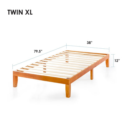 12 Classic Solid Wood Platform Bed Frame