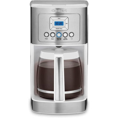 14-Cup Perfectemp Coffee Maker with Glass Carafe, Programmable, Brew Strength Control, 1-4 Cup Setting, White