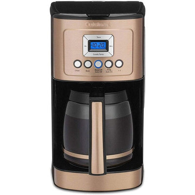 14-Cup Programmable Coffee Maker, Glass Carafe, Brew Strength Control, 1-4 Cup Setting, Copper