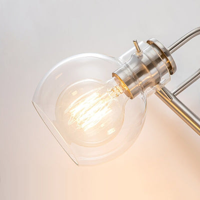 2/3 Light Bathroom Vanity Light Wall Sconce with Glass Shade