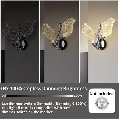 KAYLA 2-Light Bionic Leaf Wall Sconce