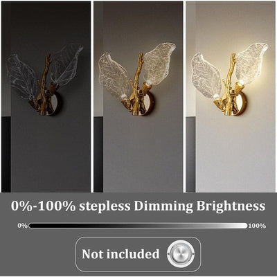 KAYLA 2-Light Bionic Leaf Wall Sconce