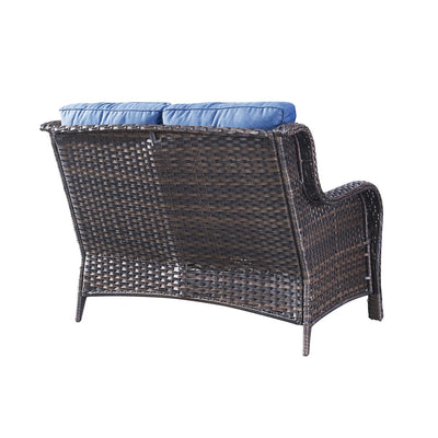 Gymojoy Outdoor Loveseat Wicker Sofa Set Rattan Sofa
