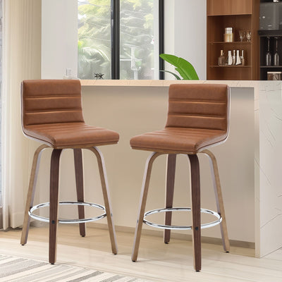 26/29 Faux Leather Swivel Bar/Counter Stools, Set of 2/3