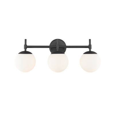 929 Lighting 3 Light Bathroom Vanity Fixture in Multiple Finishes with Opal Glass Shades
