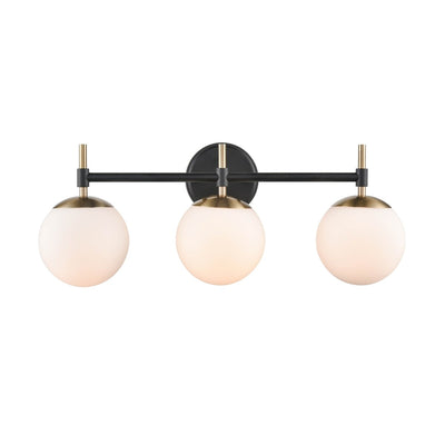 929 Lighting 3 Light Bathroom Vanity Fixture in Multiple Finishes with Opal Glass Shades