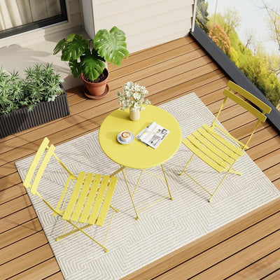 3 Pieces Patio Bistro Sets