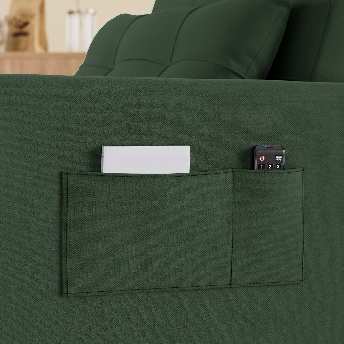 3-in-1 Adjustable Sleeper Sofa Bed, Pull Out Chair Sofa, Convertible Folding Bed for Living Room