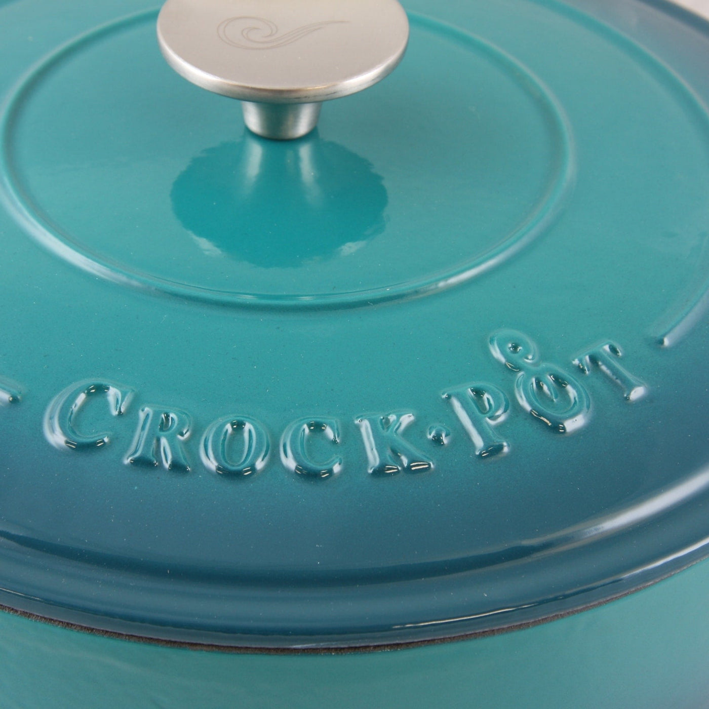 3.5 Quart Enameled Cast Iron Saute Pan W/ Lid in Turquoise Ombre