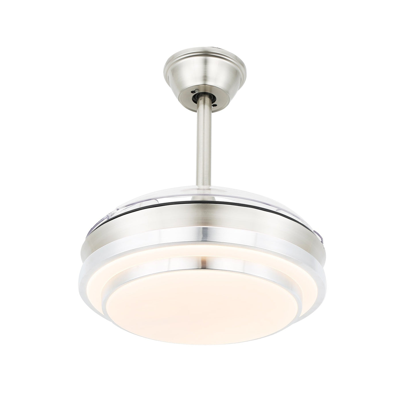 Bella Depot 36 Modern Retractable Ceiling Fan with Led Light, 6-Speed Reversible Blades with Remote