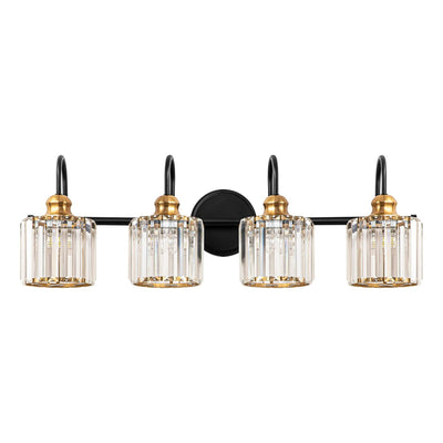 Chrome/ Black/ Gold Modern Over Mirror Crystal Bathroom Restroom Wall Lighting Fixtures Bath Lights Vanity Light