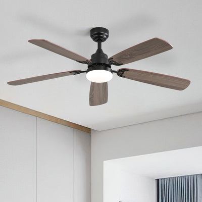48 and 52 Integrated LED Ceiling Fan with Light and Remote, Reversible DC Motor