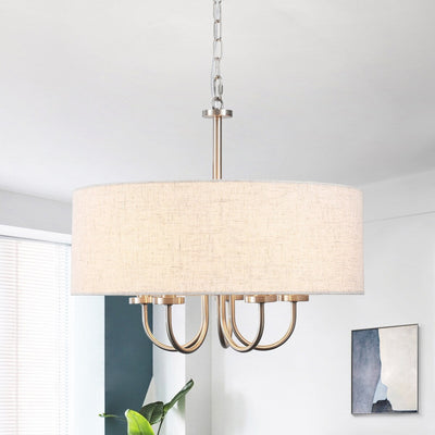 5-Light Modern Semi Flush Mount Ceiling Light for Dining Room Bedrooms Living Room - N/A