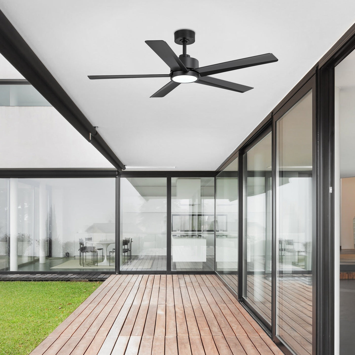 Breezary 65/52/42 5-Blade LED Ceiling Fan with Light Kit and Remote