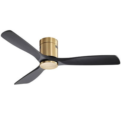 Sofucor 52 Inch Flush Mount Ceiling Fan with Remote, Reversible Motor,Integrated Light Optional