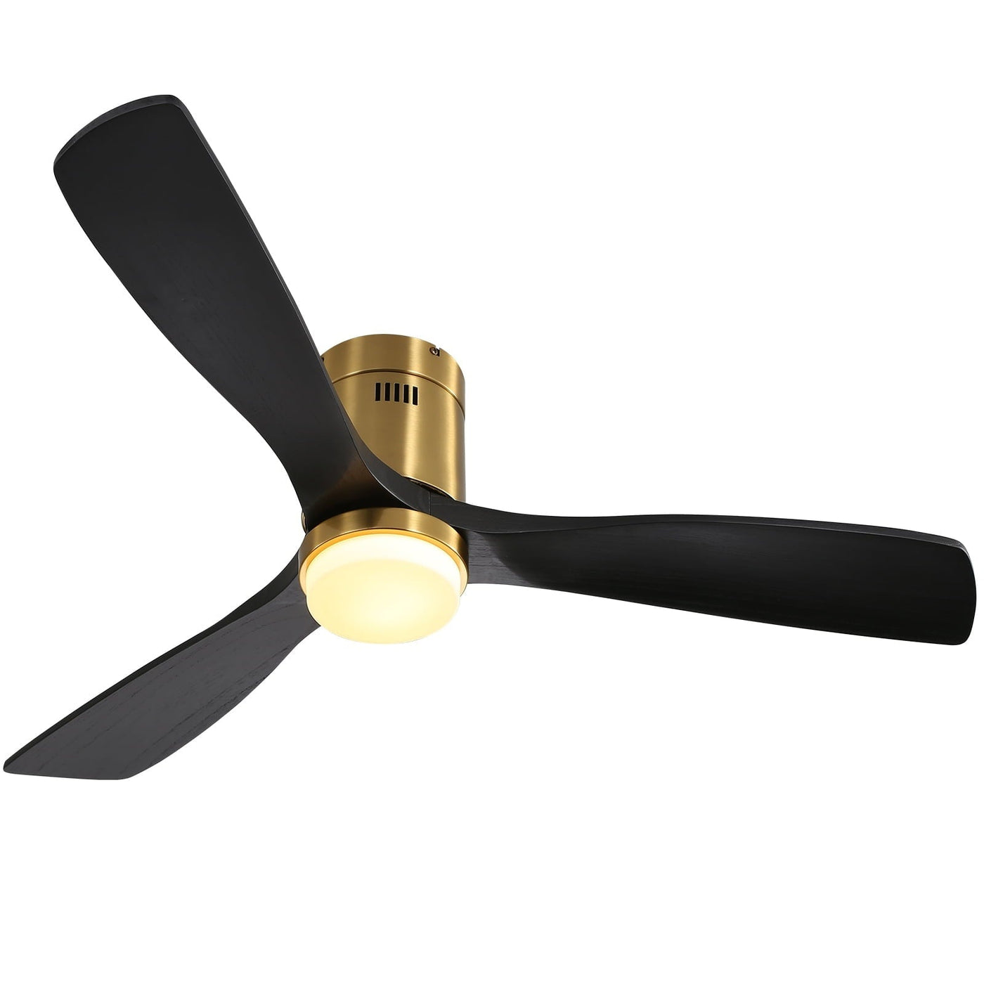 Sofucor 52 Inch Flush Mount Ceiling Fan with Remote, Reversible Motor,Integrated Light Optional