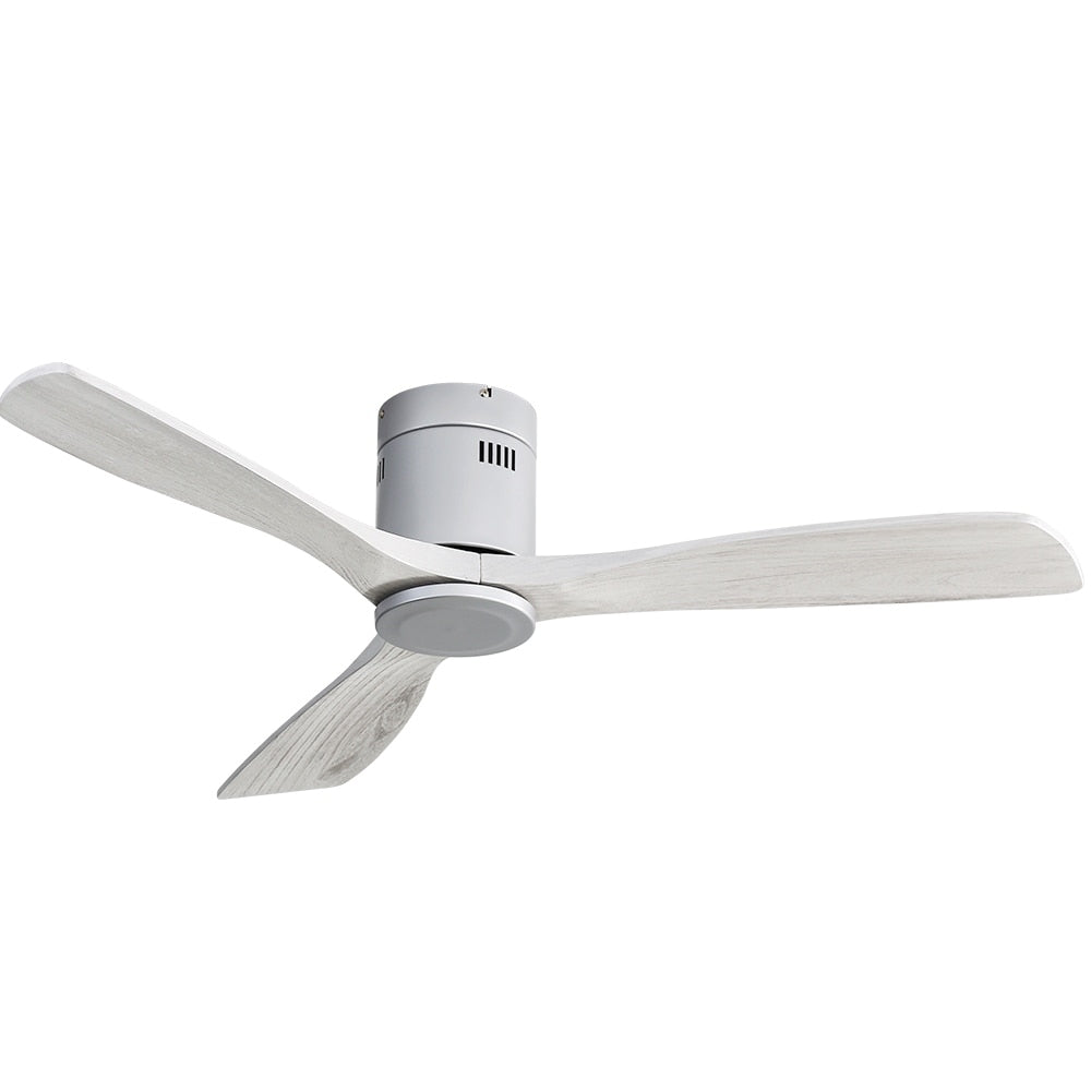 Sofucor 52 Inch Flush Mount Ceiling Fan with Remote, Reversible Motor,Integrated Light Optional