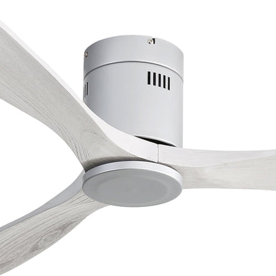Sofucor 52 Inch Flush Mount Ceiling Fan with Remote, Reversible Motor,Integrated Light Optional