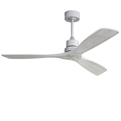 Sofucor 52 Indoor Wood Ceiling Fan Light with Remote, Integrated Light Optional