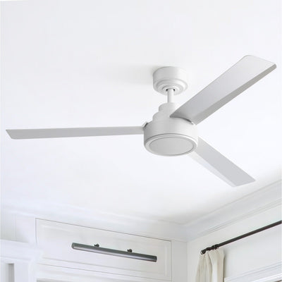 52 inch Modern Solid Wood / ABS Ceiling Fan With Remote Control(No Light),6 WInd Speed,Reversible Airflow
