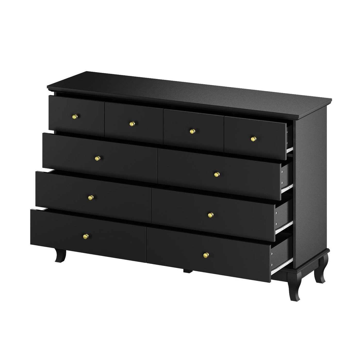 55.1 Wide Double Bedroom Dresser with Storage Drawers