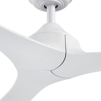 56 Modern Black 3-Blade Propeller DC Ceiling Fan with Remote