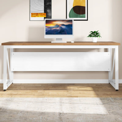 63 L-Shaped Computer Desk with 47 inches Lateral File Cabinet, Executive Desk Home Office Furniture Desk Set