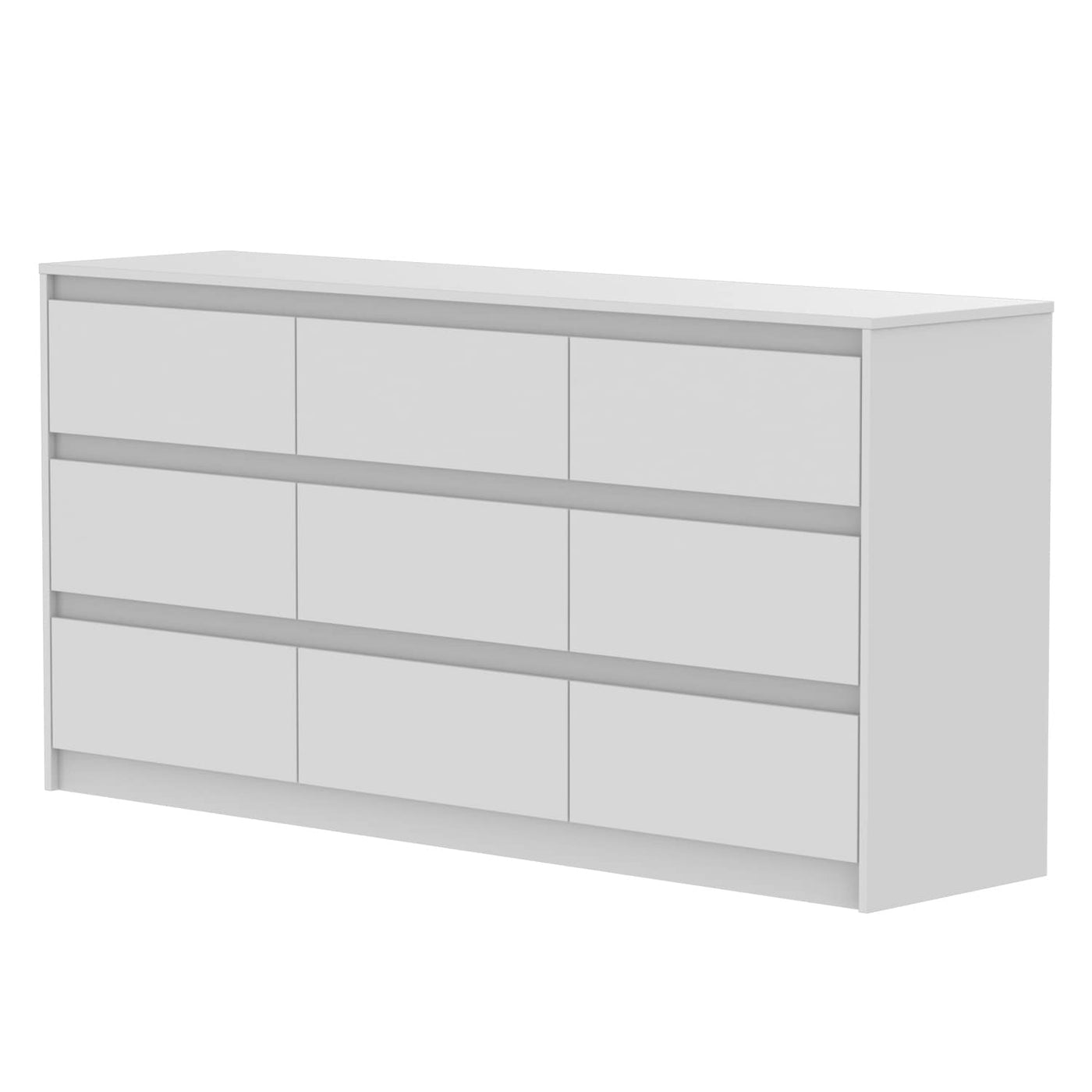 63W 9 Drawer Dresser Accent Dresser for Living Room Bedroom Chest