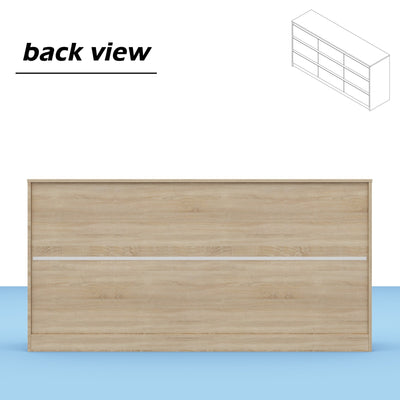 63W 9 Drawer Dresser Accent Dresser for Living Room Bedroom Chest