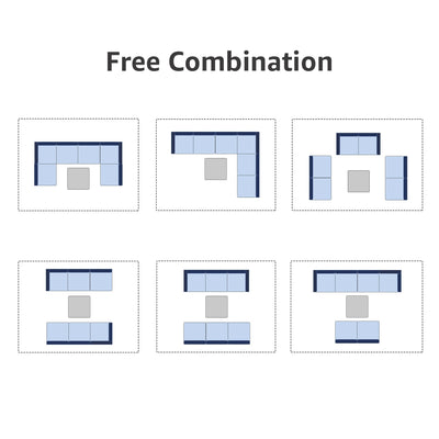 Wicker/ Steel 7-piece Outdoor Cushioned Sectional Sofa Set