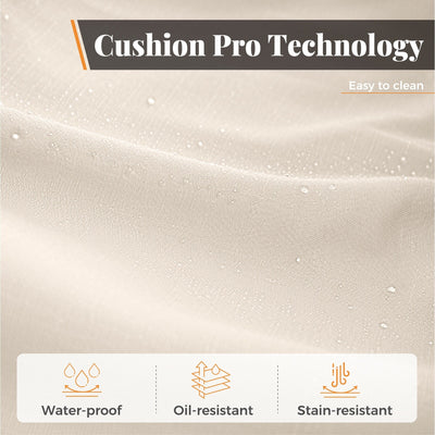 MAISON ARTS 7-Piece Cast Aluminum Patio Dining Set with Expandable Rectangular Table & 6 Cast Aluminum Chairs