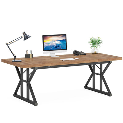 70.8-Inch Executive Desk, Large Computer Office Desk Workstation