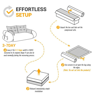 78.7 Multi-Functional Foldable Sofa Bed
