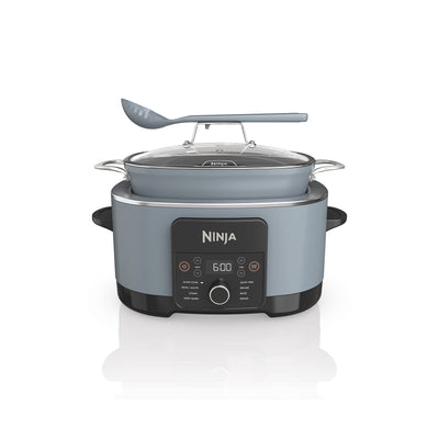 8.5 Quart Multi-Cooker, with 8-in-1 Slow Cooker, Dutch Oven, Steamer, Glass Lid, Integrated Spoon, Oven Safe Pot to 500°F