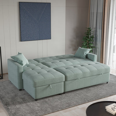 82'' Wide Reversible Sleeper Sofa & Chaise