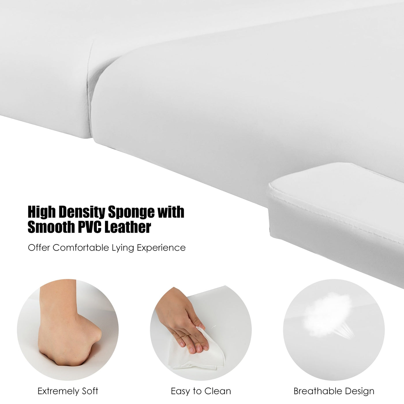 84''L Portable Massage Table Adjustable Facial Spa Bed Tattoo w/ Carry