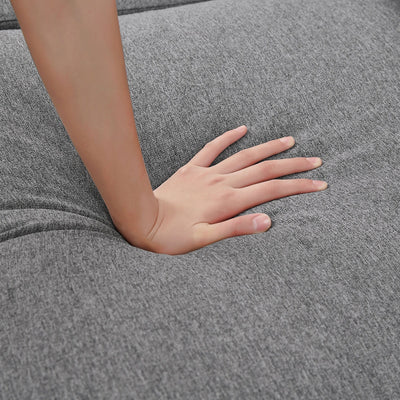 86.22 L Shaped Sectional Sofa with Side Storage Pockets