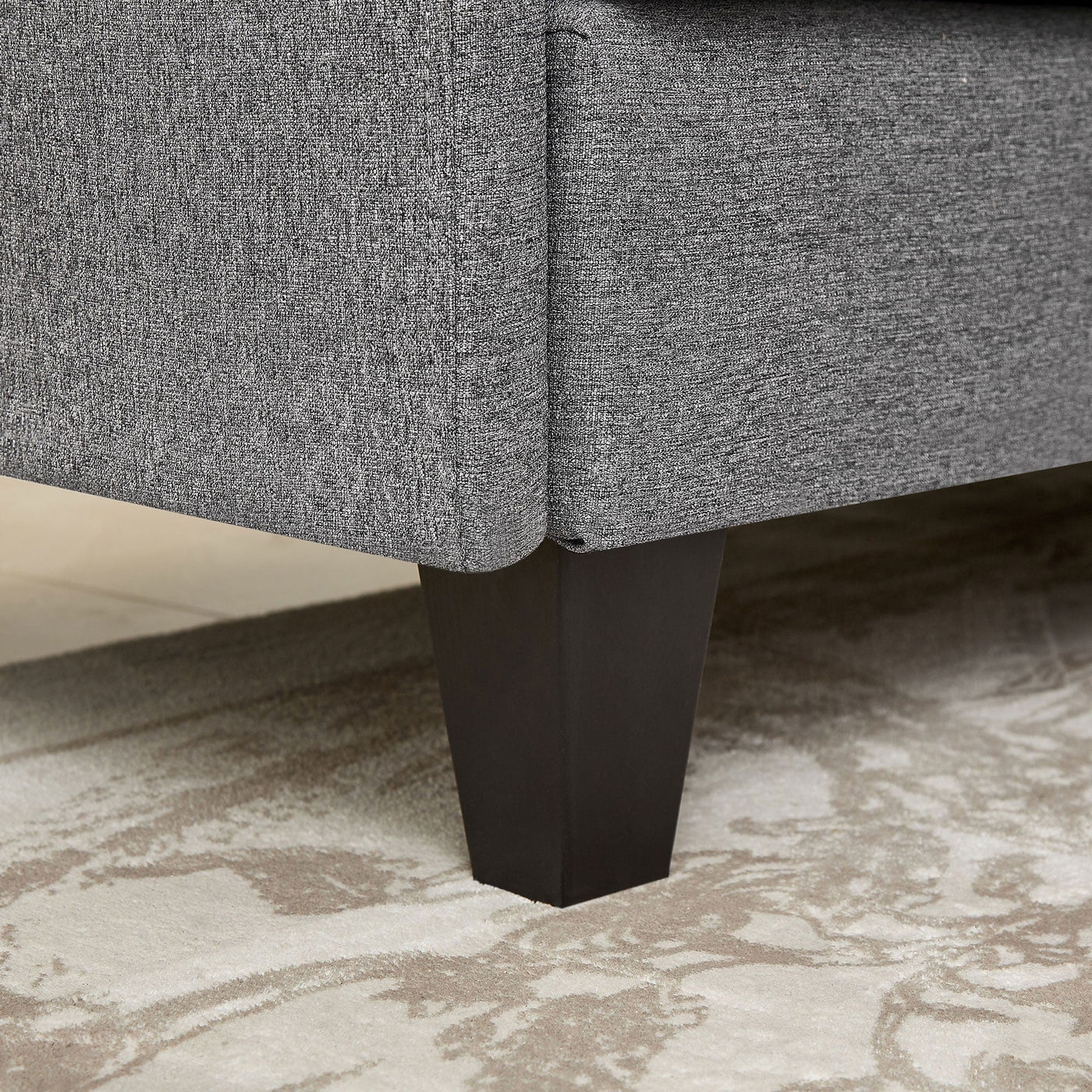 86.22 L Shaped Sectional Sofa with Side Storage Pockets