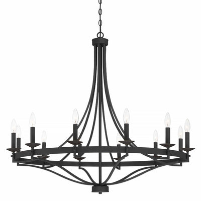 Fidenza 12-light Modern Farmhouse Empire Wagon Wheel Chandelier with UL - D40'' * H135''