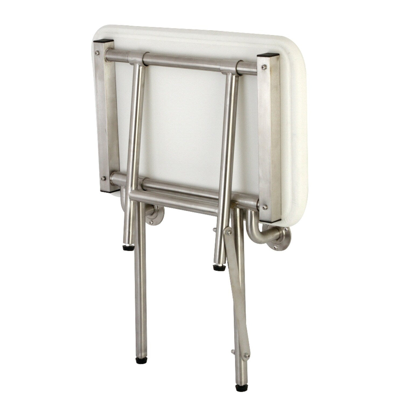 Adascape 22 x 16 Bariatric Wall Mount Folded Shower Seat with Additional Floor Supports