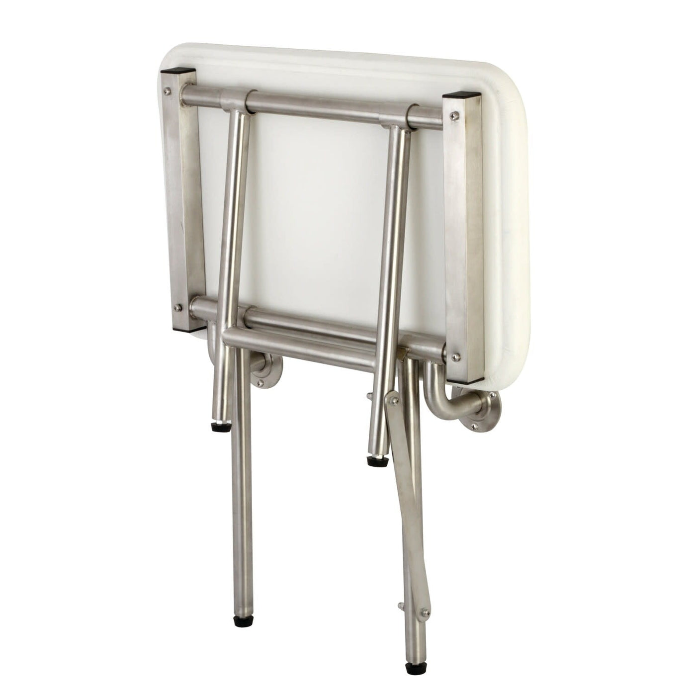 Adascape 22 x 16 Bariatric Wall Mount Folded Shower Seat with Additional Floor Supports