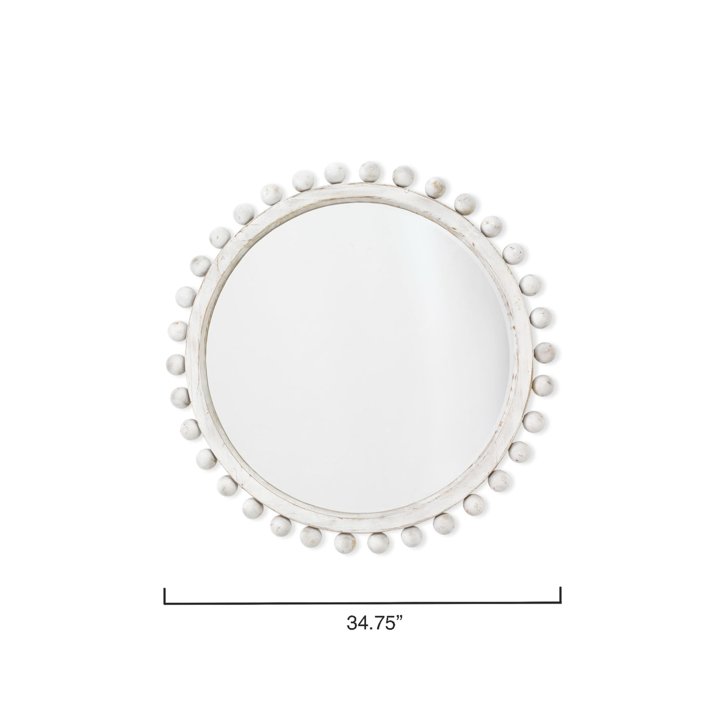 Alden Décor Orion Round Wood Mirror, Natural