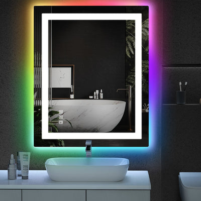 Anti-Fog RGB Backlit & LED Frontlit Bathroom Mirror