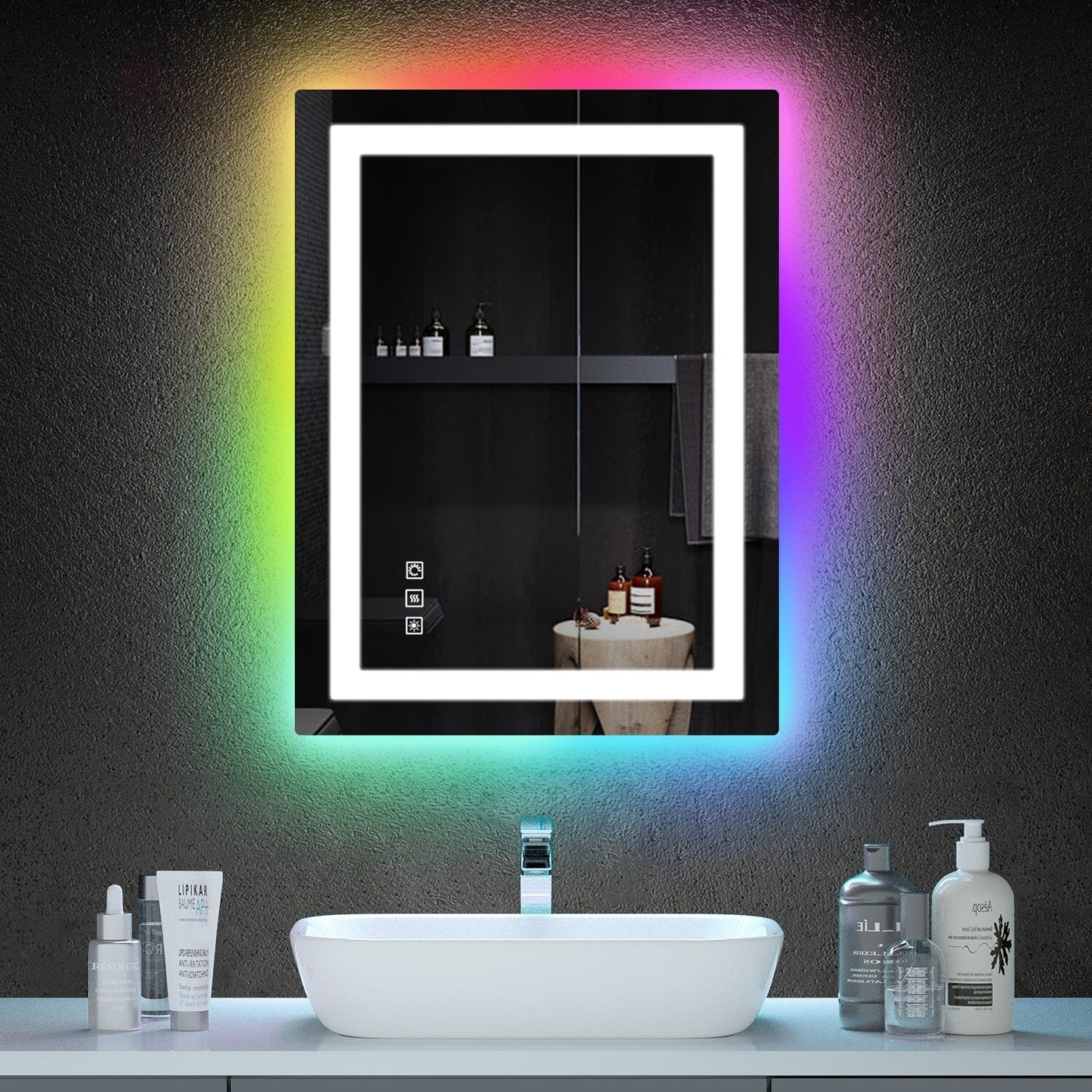 Anti-Fog RGB Backlit & LED Frontlit Bathroom Mirror