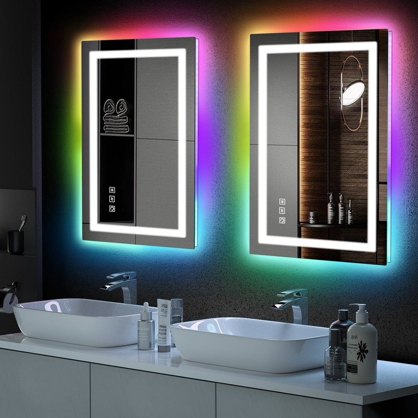 Anti-Fog RGB Backlit & LED Frontlit Bathroom Mirror