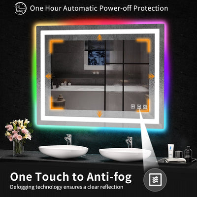 Anti-Fog RGB Backlit & LED Frontlit Bathroom Mirror