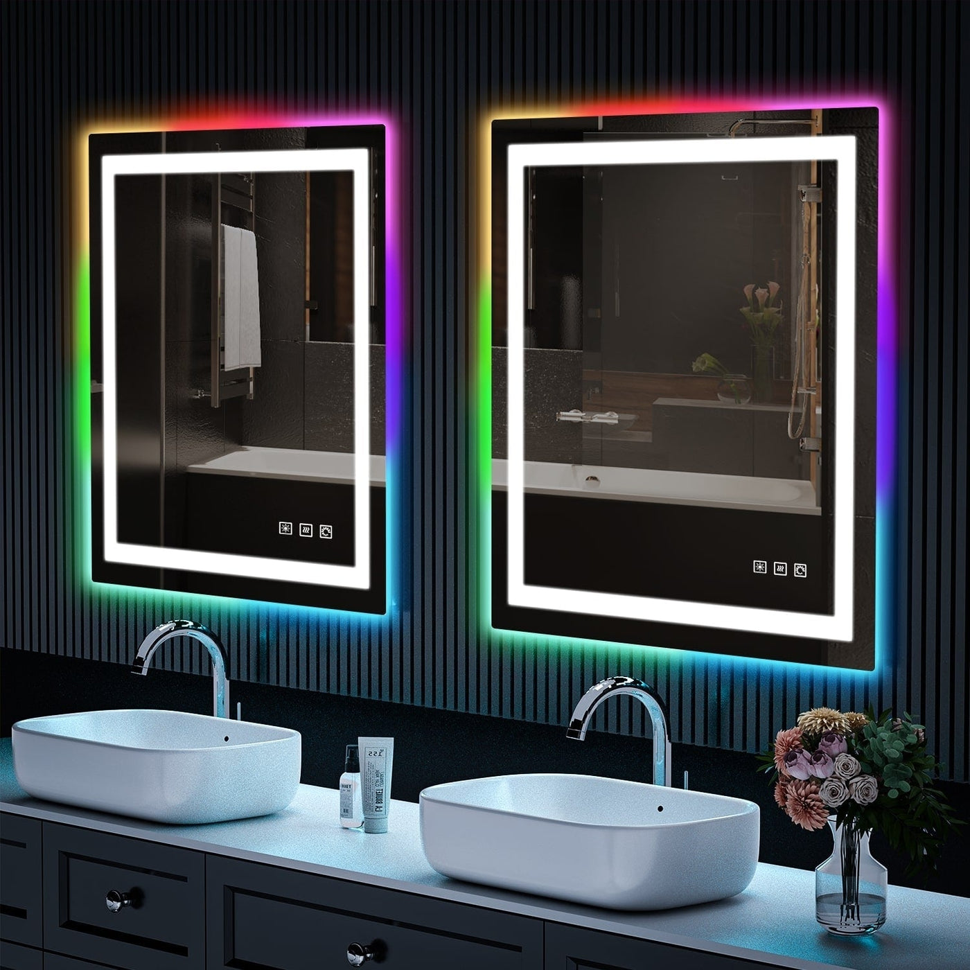 Anti-Fog RGB Backlit & LED Frontlit Bathroom Mirror