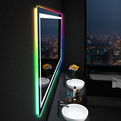 Anti-Fog RGB Backlit & LED Frontlit Bathroom Mirror